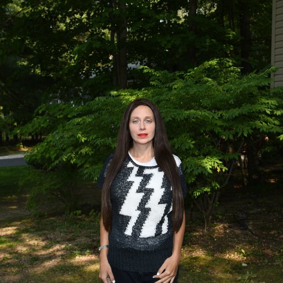 Mink Pink Lightning Bolt Sweater Tunic S - Picture 4 of 8